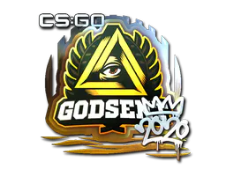 Sticker GODSENT (Foil) | 2020 RMR - Preço e onde comprar no CS2