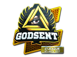 Sticker GODSENT (Foil) | Atlanta 2017 - Preço e onde comprar no CS2