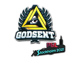 Sticker GODSENT (Foil) | Stockholm 2021 - Preço e onde comprar no CS2
