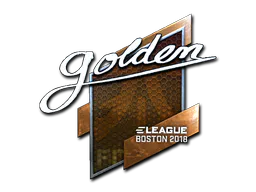 Sticker Golden (Foil) | Boston 2018 - Preço e onde comprar no CS2