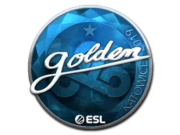 Sticker Golden (Foil) | Katowice 2019 - Preço e onde comprar no CS2