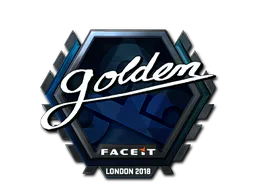 Sticker Golden (Foil) | London 2018 - Preço e onde comprar no CS2