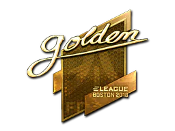 Sticker Golden (Gold) | Boston 2018 - Preço e onde comprar no CS2