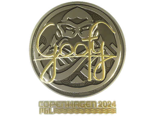 Sticker Goofy (Gold) | Copenhagen 2024 - Preço e onde comprar no CS2