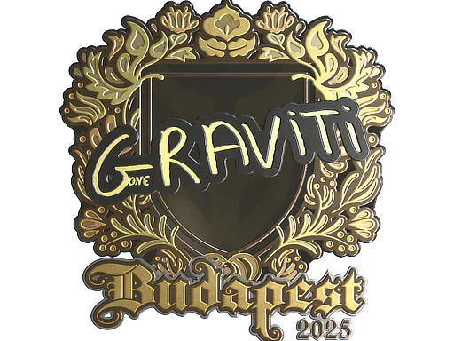 Sticker Graviti (Gold) | Budapest 2025 - Preço e onde comprar no CS2