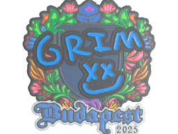 Sticker Grim (Embroidered) | Budapest 2025 - Preço e onde comprar no CS2