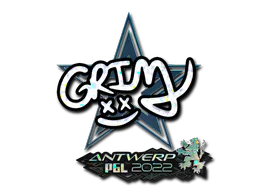 Sticker Grim (Glitter) | Antwerp 2022 - Preço e onde comprar no CS2