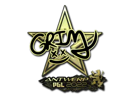 Sticker Grim (Gold) | Antwerp 2022 - Preço e onde comprar no CS2