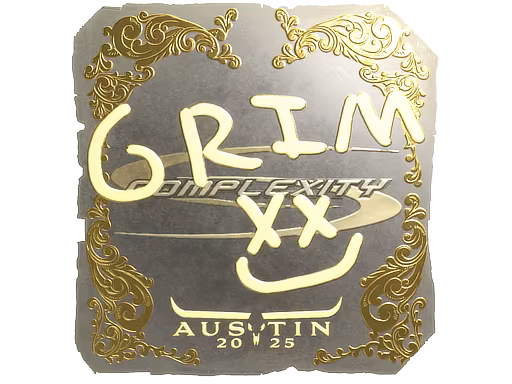Sticker Grim (Gold) | Austin 2025 - Preço e onde comprar no CS2