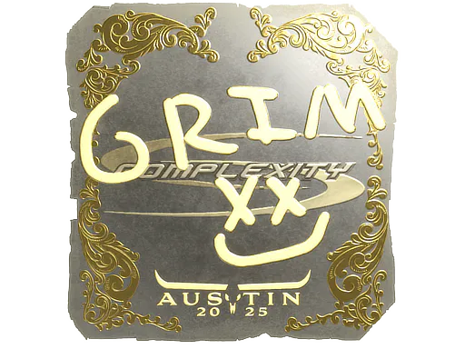 Sticker Grim (Gold) | Austin 2025 - Preço e onde comprar no CS2
