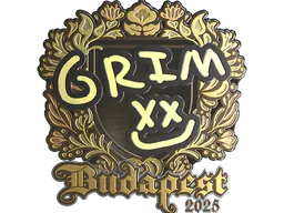 Sticker Grim (Gold) | Budapest 2025 - Preço e onde comprar no CS2