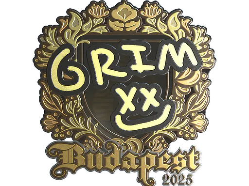 Sticker Grim (Gold) | Budapest 2025 - Preço e onde comprar no CS2