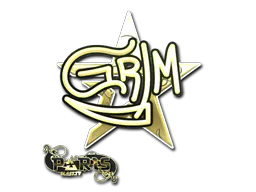 Sticker Grim (Gold) | Paris 2023 - Preço e onde comprar no CS2
