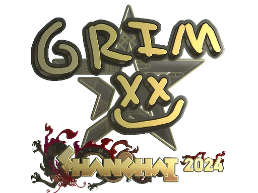 Sticker Grim (Gold) | Shanghai 2024 - Preço e onde comprar no CS2