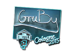 Sticker GruBy (Foil) | Cologne 2015 - Preço e onde comprar no CS2