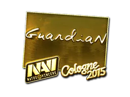 Sticker GuardiaN (Gold) | Cologne 2015 - Preço e onde comprar no CS2