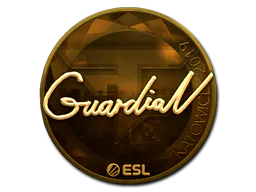 Sticker GuardiaN (Gold) | Katowice 2019 - Preço e onde comprar no CS2