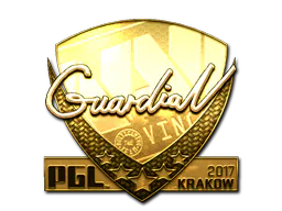 Sticker GuardiaN (Gold) | Krakow 2017 - Preço e onde comprar no CS2
