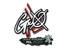 Sticker gxx- (Glitter) | Antwerp 2022 - Preço e onde comprar no CS2