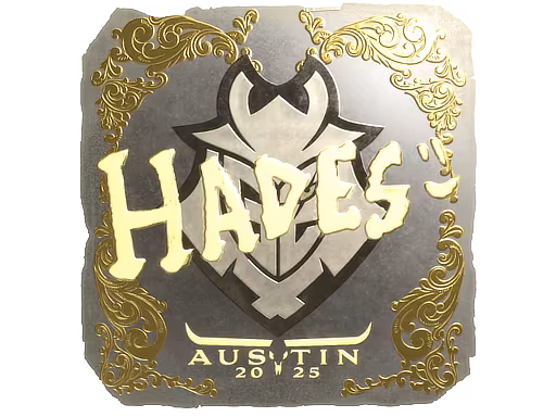 Sticker hades (Gold) | Austin 2025 - Preço e onde comprar no CS2