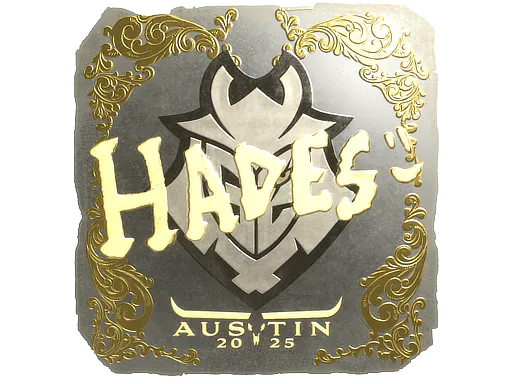 Sticker hades (Gold) | Austin 2025 - Preço e onde comprar no CS2