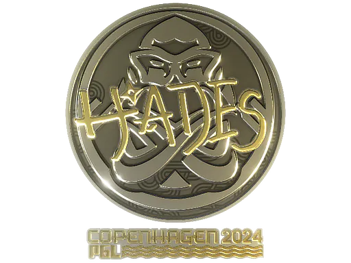 Sticker hades (Gold) | Copenhagen 2024 - Preço e onde comprar no CS2