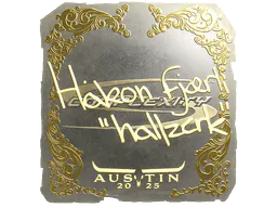 Sticker hallzerk (Gold) | Austin 2025 - Preço e onde comprar no CS2