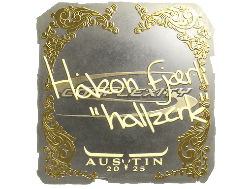 Sticker hallzerk (Gold) | Austin 2025 - Preço e onde comprar no CS2