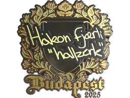 Sticker hallzerk (Gold) | Budapest 2025 - Preço e onde comprar no CS2