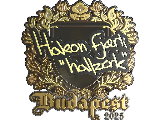 Sticker hallzerk (Gold) | Budapest 2025 - Preço e onde comprar no CS2