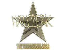 Sticker hallzerk (Gold) | Copenhagen 2024 - Preço e onde comprar no CS2