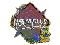 Sticker hampus (Glitter) | Rio 2022 - Preço e onde comprar no CS2