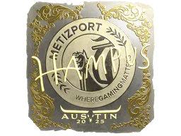 Sticker hampus (Gold) | Austin 2025 - Preço e onde comprar no CS2