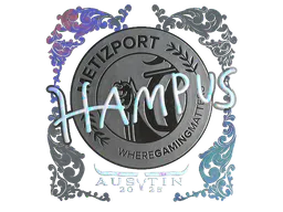 Sticker hampus (Holo) | Austin 2025 - Preço e onde comprar no CS2