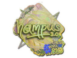 Sticker hampus (Holo) | Rio 2022 - Preço e onde comprar no CS2