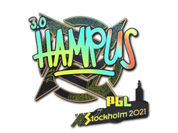 Sticker hampus (Holo) | Stockholm 2021 - Preço e onde comprar no CS2