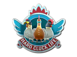 Sticker Hard Cluck Life (Foil) - Preço e onde comprar no CS2