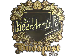Sticker headtr1ck (Gold) | Budapest 2025 - Preço e onde comprar no CS2