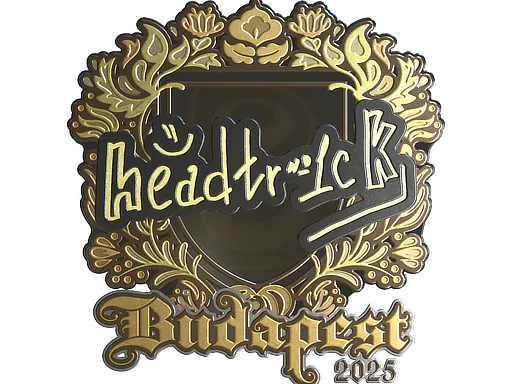 Sticker headtr1ck (Gold) | Budapest 2025 - Preço e onde comprar no CS2