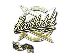 Sticker headtr1ck (Gold) | Paris 2023 - Preço e onde comprar no CS2