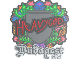 Sticker Heavygod (Embroidered) | Budapest 2025 - Preço e onde comprar no CS2