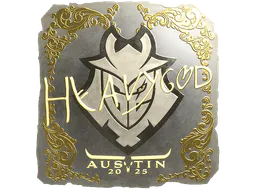 Sticker Heavygod (Gold) | Austin 2025 - Preço e onde comprar no CS2