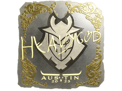 Sticker Heavygod (Gold) | Austin 2025 - Preço e onde comprar no CS2