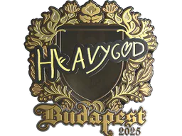 Sticker Heavygod (Gold) | Budapest 2025 - Preço e onde comprar no CS2