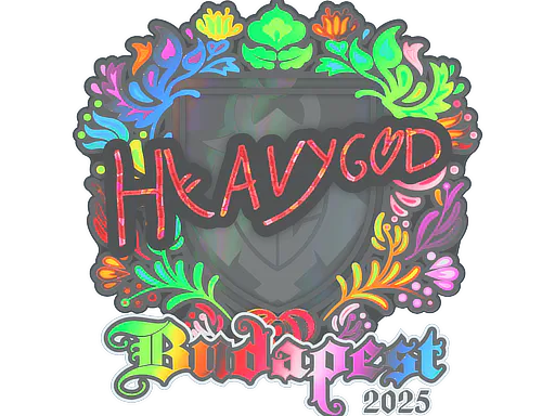 Sticker Heavygod (Holo) | Budapest 2025 - Preço e onde comprar no CS2