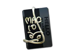 Sticker Hello MAC-10 (Gold) - Preço e onde comprar no CS2