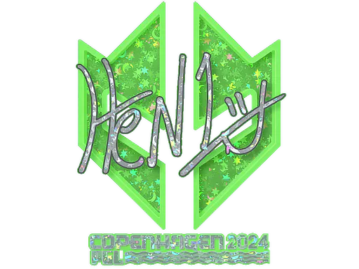 Sticker HEN1 (Glitter) | Copenhagen 2024 - Preço e onde comprar no CS2