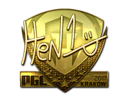 Sticker HEN1 (Gold) | Krakow 2017 - Preço e onde comprar no CS2