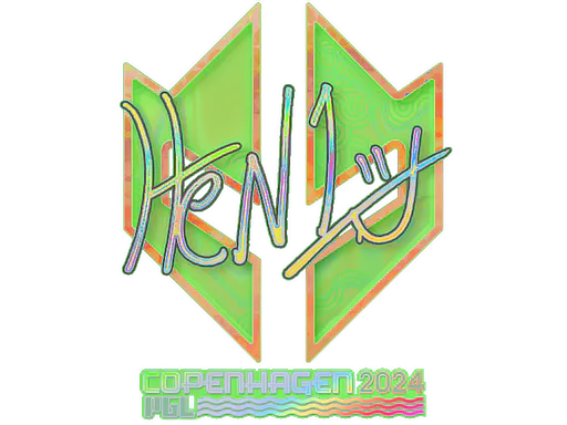 Sticker HEN1 (Holo) | Copenhagen 2024 - Preço e onde comprar no CS2