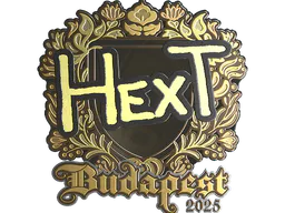 Sticker HexT (Gold) | Budapest 2025 - Preço e onde comprar no CS2